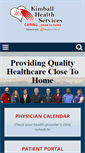 Mobile Screenshot of kimballhealth.org